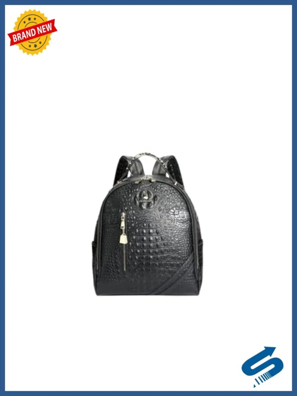 Vegan Leather Water-Resistant Fashion Backpack for Travel Work
